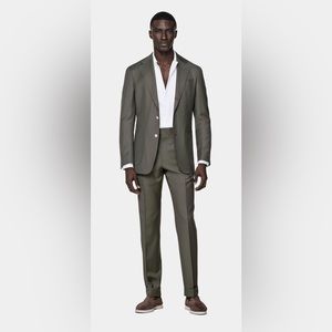 Suitsupply Mid Green Perennial Havana Suit (38R & 32/30)